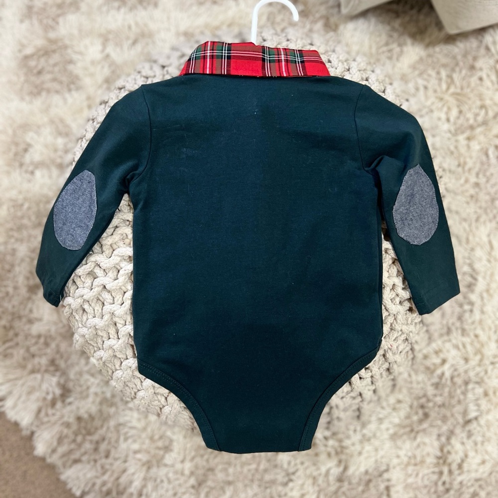 Baby boy button up onesie - holiday - Picture 8 of 8